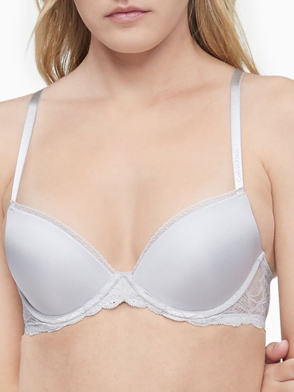 Calvin Klein Womens Seductive Comfort Lace Demi Bra